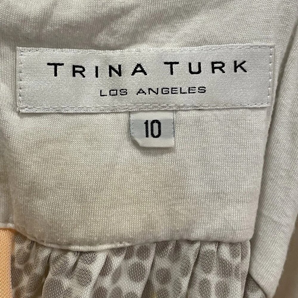 TRINA TURK Multicolor Abstract Adjustable Spaghetti Strap Mini Sundress Sz 10 - Picture 2 of 8